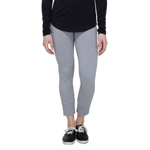Lululemon Ebb To Street Pant Heathered Medium Grey Seamless Cropped Leggings